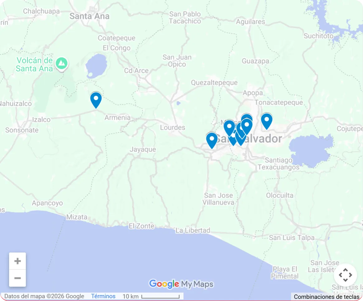 Mapa estaciones Texaco
